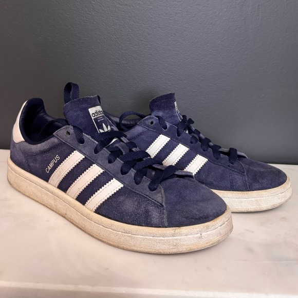 adidas Shoes - Adidas Campus Blue Suede Sneakers